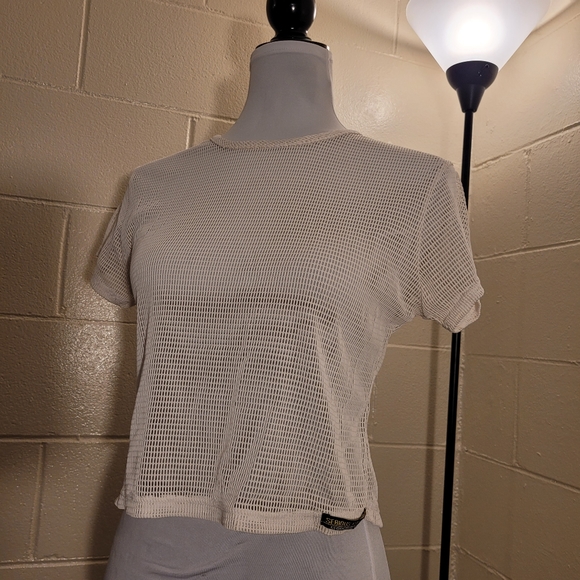 CLEANOUT SALE Mesh Crop Top - Picture 2 of 4
